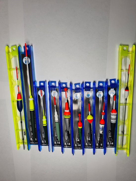 Dobberset 10 complete tuigjes - vis dobbers - dobbers - karper - hengelsport- witvis -Sinterklaas cadeau - Kerst cadeau van Merkloos