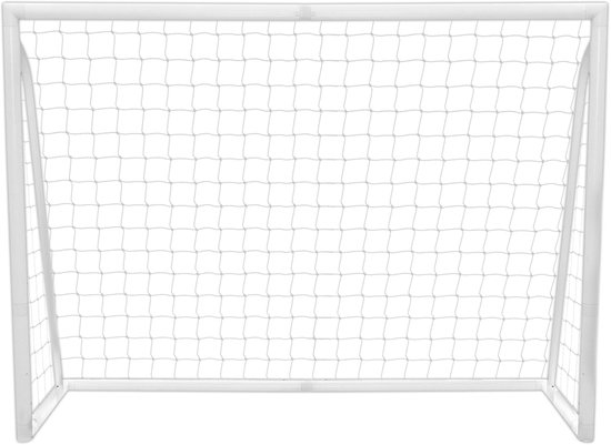 Doelen voor elk Weer PVC Doelpaal 30-draads Geknoopt Net 24 clips U-pennen Draagbaar Training Binnen Buiten Snelle Montage met Slot en Klik Systeem Doelscherm Bungee Straps en Draagtas