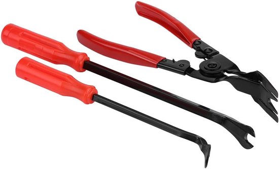 Door Trim Verwijdering Pliers - 3pcs Rivets Clips Pliers - Fastening Remover Puller Crowbar Tool Kit van Saker