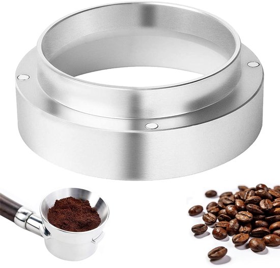 Doseerring 51 mm met magnetische waterafscheider en roestvrijstalen zeefhouder voor koffiemolen, nauwkeurige metingen en accessoires
