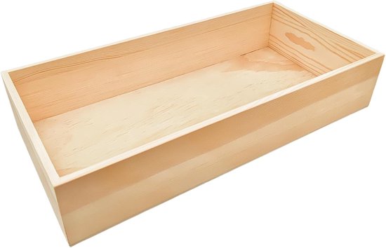 Dozen, rechthoekige organizer van 40 x 20 x 8 cm - rustieke