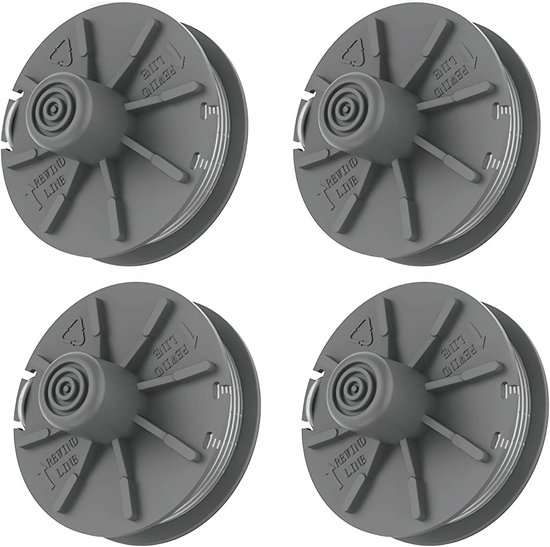 draadspoel, 4 stuks, diameter van 1,65 mm, 6,1 m, 5307-20 vervangende autofeed spoel lijn, nylon spoelen voor Gardena EasyCut ComfortCut PowerCut SmallCut Grastrimmer