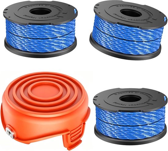 Draadspoel compatibel met Black Decker A6441 met A6442-XJ doppen, reservedraadspoel voor GL315, GL337, GL350, GL650, GL651, GL652, GL653, GL655, GL656, GL660, GL670, GL670 680, 680