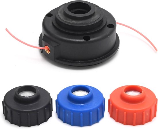 draadspoel universeel 2 mm, vervanging voor Sabre S25 F25 S2045 vervanging voor Homelite F2020 bosmaaier, 3 schroefdraadadapters voor tuintrimmer