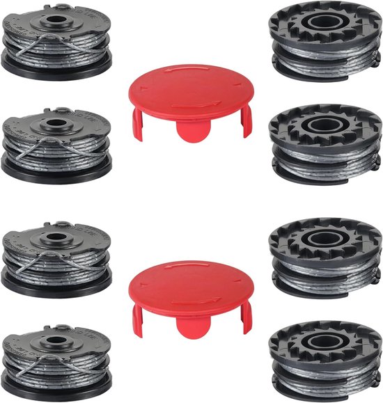 Draadspoelen voor Grastrimmers, 8 Spoelen en 2 Deksel, Geschikt voor Diverse Modellen, Tuinaccessoires