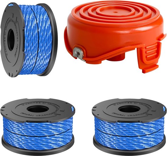 Draadtrimmerspoel voor Black en Decker A6441 met A6442-Xj doppen