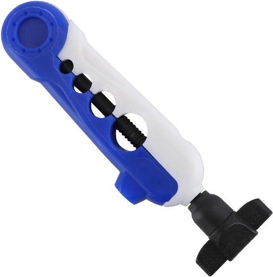 Draagbare en Verstelbare Mini Spoel voor Vissers - Spinning Line Winder en Gereedschap voor Vissers, Blauw en Wit van Merkloos