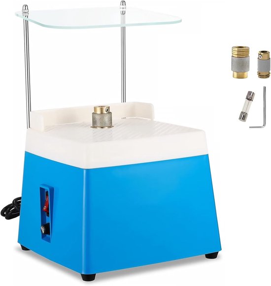 Draagbare Glasgraveermolen, 4200RPM Glas Schuurtool met 2 Diamant Slijpschijven voor DIY, Keramiek en Sieraden