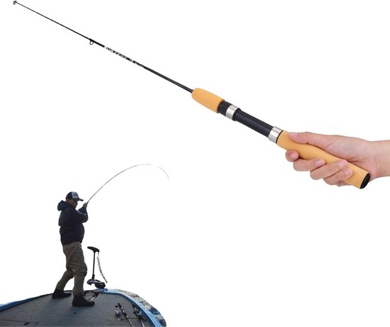 Draagbare telescopische vissershengel voor karper- en rivierkreeftvissen, ideaal voor winter- en ijsvissen, inclusief visgereedschap