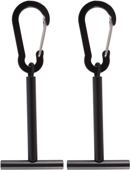 Draagbare visgerei tippet houder met clips en draadhanger voor vislijn en tippet spoelen, 2 stuks