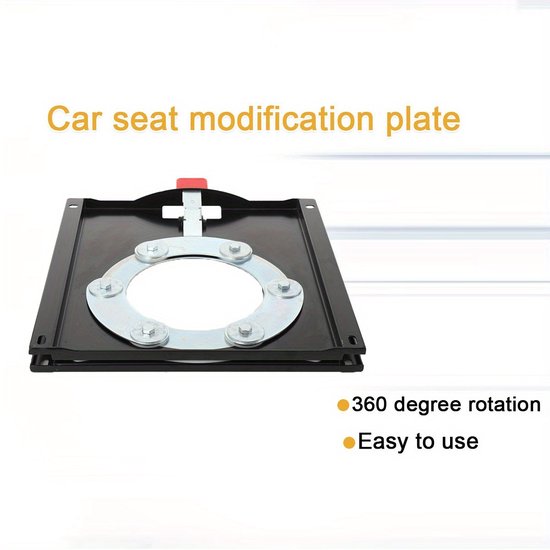 Draaibare Autobasis – Draaischijf Auto – Draaiplateau Stoel – Autostoel Draaischijf – Draaiende Autostoel – 360° Rotatie – Zwaar Stalen Constructie van Ergonomad