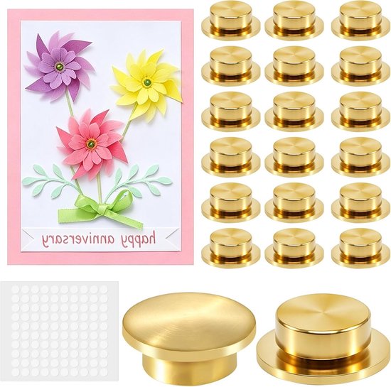 Draaibare spinners voor kaarten en knutselwerk - 20 stuks 360° draaiend voor scrapbooking, sieraden en nail art, mini metalen lagers voor creatieve projecten