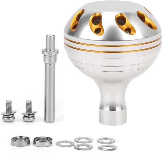 Draaiende Haspel Vislijnwiel - Vervangstuk Hengelsport - Metalen Slingerknop Grip - Geschikt voor 38mm spoelen - Duurzame Upgrade voor Controle en Comfort. van Merkloos