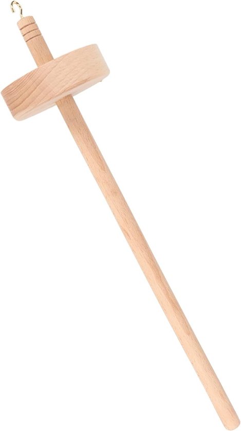 Draaivork voor Wol en Textiel - Houten Spindle van Beukenhout voor DIY Wolprojecten en Spinnerwielen