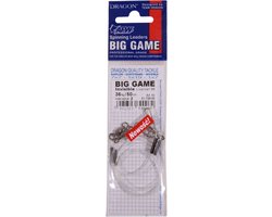 Dragon Big Game Invisible Fluorcarbon Leaders 36 Kg / 60cm van Dragon