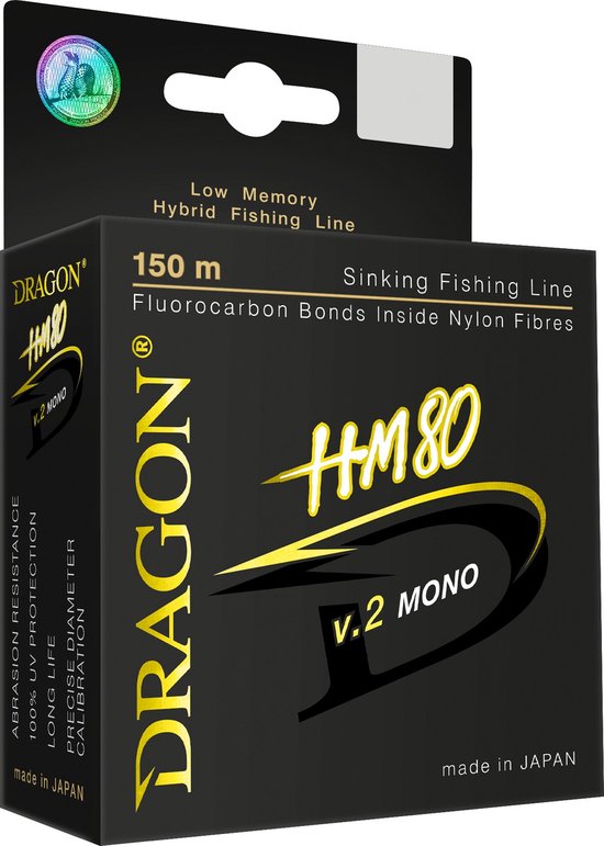 Dragon HM80 V.2 Fluorocarbon Vislijn 0.301mm 150m Lichtgroen