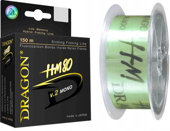 Dragon HM80 v.2 Mono Vislijn 0.223mm 150m - Sterk & Zinkend van Merkloos
