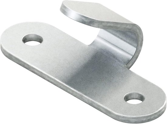 Dreamprint 10 x Tension Hooks, 2-Hole Galvanized Steel, Sailing Hooks, Hole Hooks, Two Hole Hooks, Net Hooks, Lashing - ShopVlot