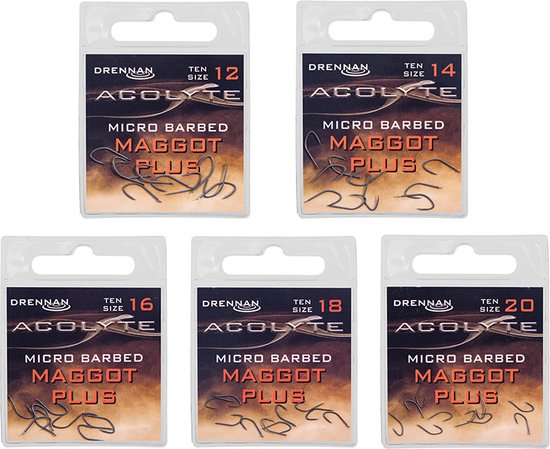 Drennan Acolyte Maggot Plus Spade - Micro Barbed (10pcs) - Maat : 14