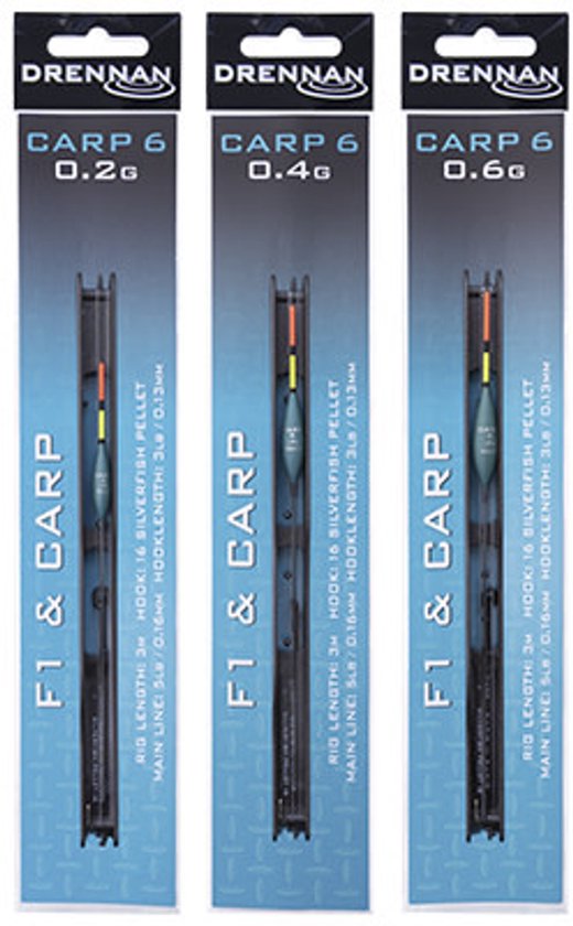 Drennan Carp 6 F1 & Carp Rig 3m - Maat : Dobber 0.40g