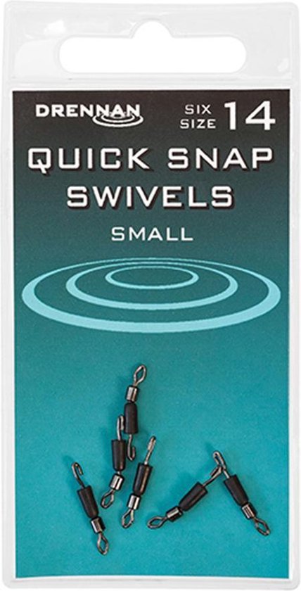 Drennan DIL Quick Snap Swivels - Maat 14 - Zilver van Drennan