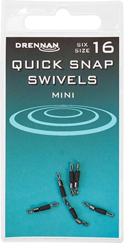 Drennan DIL Quick Snap Swivels - Maat 16 - Zilver van Drennan