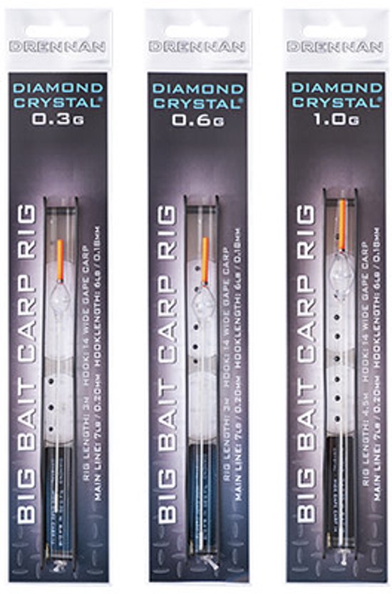 Drennan - Gemonteerde lijn Diamond Crystal Big Bait Carp Rig - Drennan