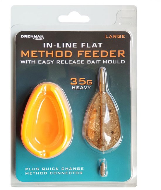 Drennan In-Line Flat Method Feeder & Mal | Large Default Title van Merkloos