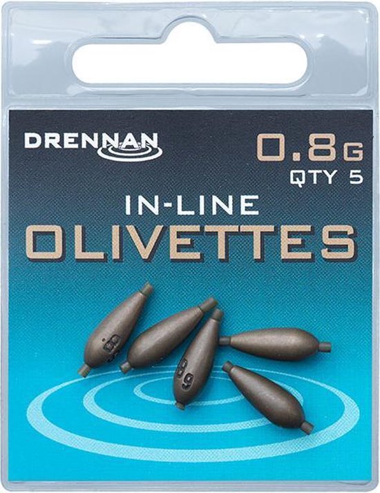 Drennan In-Line Olivette - Lood - 0.8g - Brons