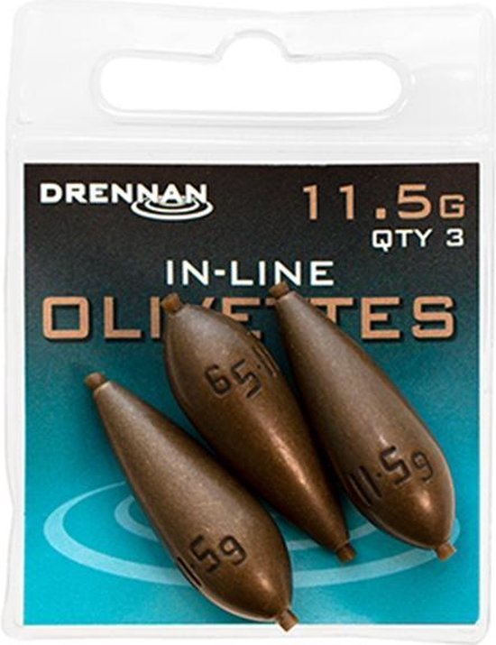 Drennan In-Line Olivette - Lood - 11.5g - Brons van Drennan