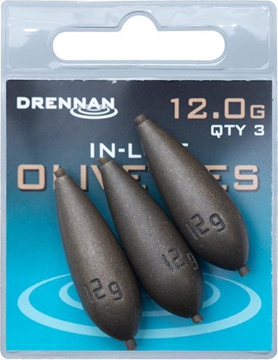Drennan In-Line Olivette - Lood - 12.0g - Brons