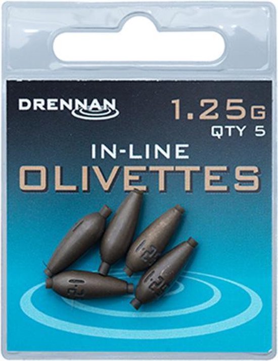 Drennan In-Line Olivette - Lood - 1.25g - Brons van Drennan