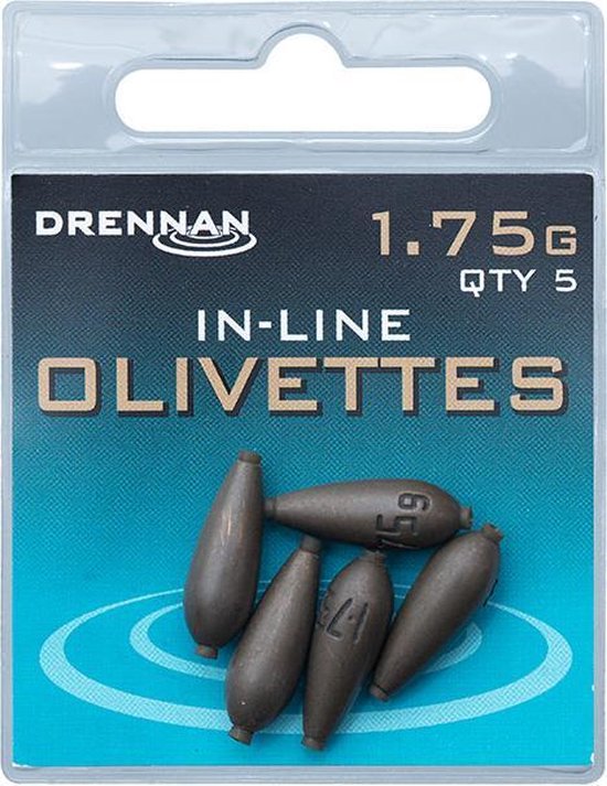 Drennan In-Line Olivette - Lood - 1.75g - Brons van Drennan