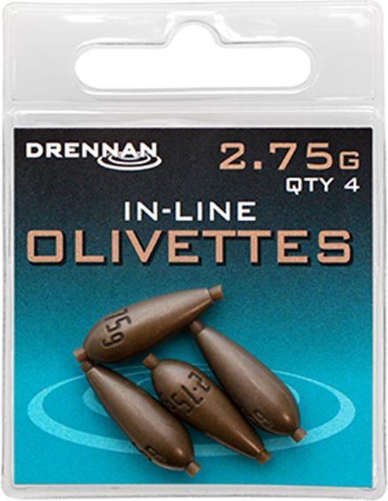 Drennan In-Line Olivette - Lood - 2.75g - Brons van Drennan