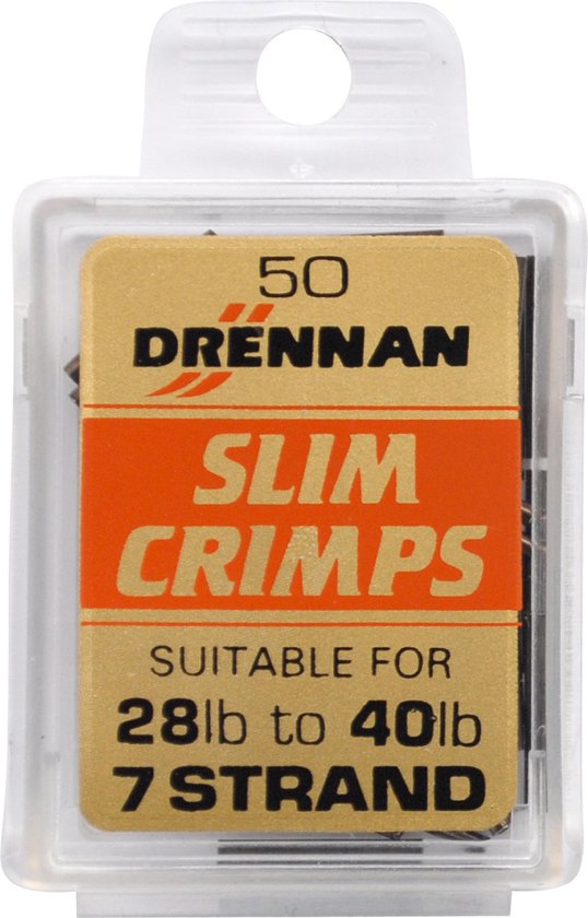 Drennan Slim Crimps sleeves 50st 15-28lb 0.75 mm van Drennan