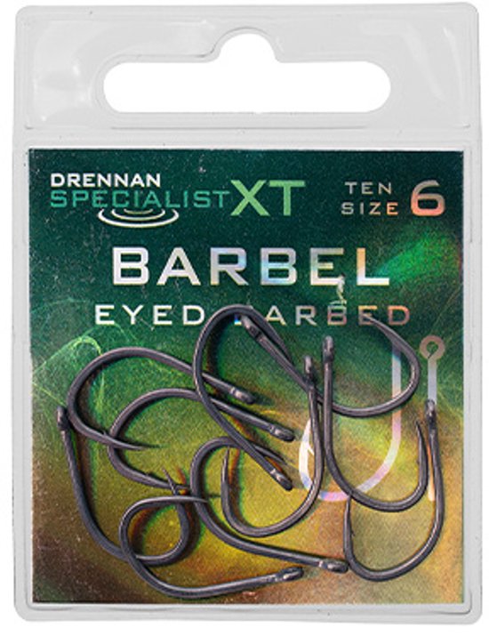 Drennan Specialist XT Barbel Eyed-Barbed - Maat : 14