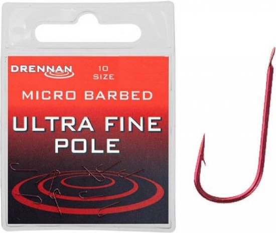 Drennan Ultra Fine Pole Spade - Micro Barbed (10pcs) - Maat : 24