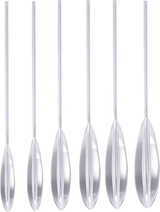 Drijvend zinkende forel langeafstandswerphulp - langzaam zinkend - aas werphulp - anti-klithulp - hengelaccessoires - 6 stuks (6 g, 8 g, 10 g, 12 g, 15 g, 20 g)