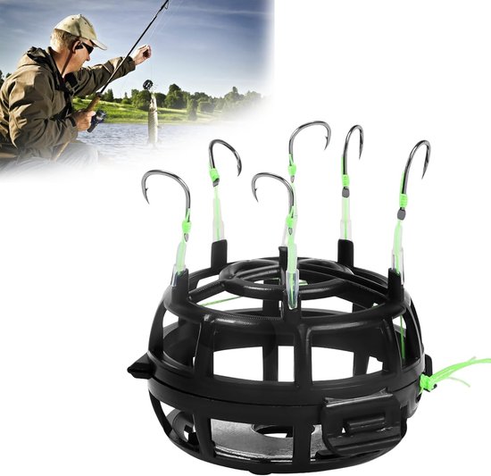 Drijvende Bait Cage met 360° Rotatie, Verstelbaar Ontwerp tegen Verstrengeling, Geschikt voor Poeder, Granulaat en Blokvoer