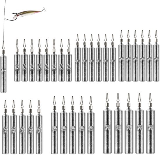 Drop Shot Hengelaccessoires Set - 35 Gewichten