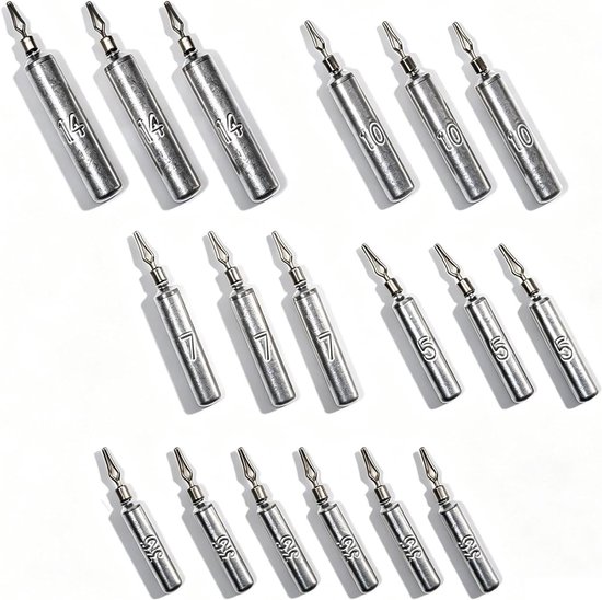 Dropshot loodset met viskoffer - 18 stuks van 3,5 tot 14g voor dropshot vissen en hengelsport accessoires