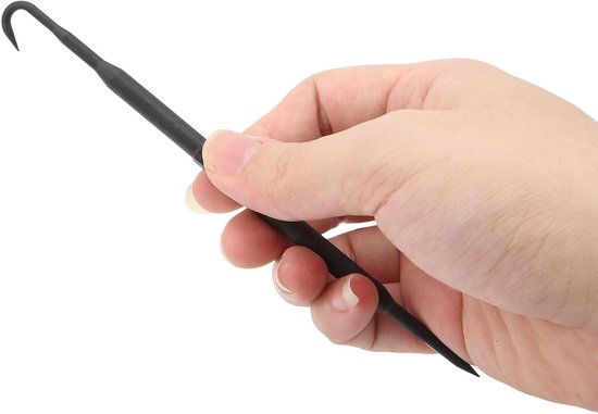Dual End Pry Hook Set - 6 stuks - Niet-Marring Pick en Pry Bar - ABS Intoner PryT Hook Tool Kit met Lange Slanke Buikspiegel - Toegang Tot Lastig Bereikbare Plekken.