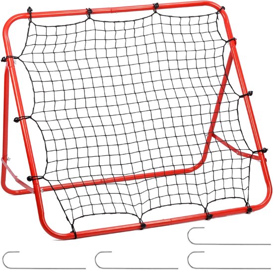 Duarble Opvouwbare Voetbal Training Rebounder Net met verdikte buis en touw assortiment Kit, Training Voetbal Kickback Doel Doel Net Perfect voor achtertuin Praktijk
