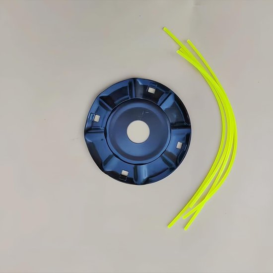 dubbele draadkop met klopsysteem, robuuste draadspoel voor bosmaaier, eenvoudige schroefdraadadapter en antislip handgreep (gatgrootte 25,4 mm, 4S + trimmerdraad)