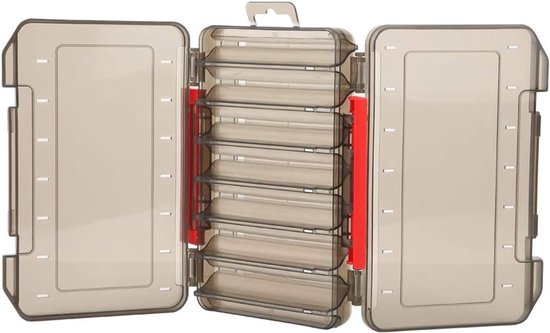 Dubbele Laag Visaas Opslagdoos - Transparante Aasdoos met Verdeelde Compartimenten - Handig Accessoire voor Visspullen en Organisatie