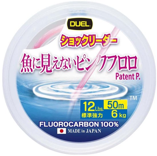 Duel Fish Cannot See Pink 50 M Flurocarbon Transparant 0.370 mm