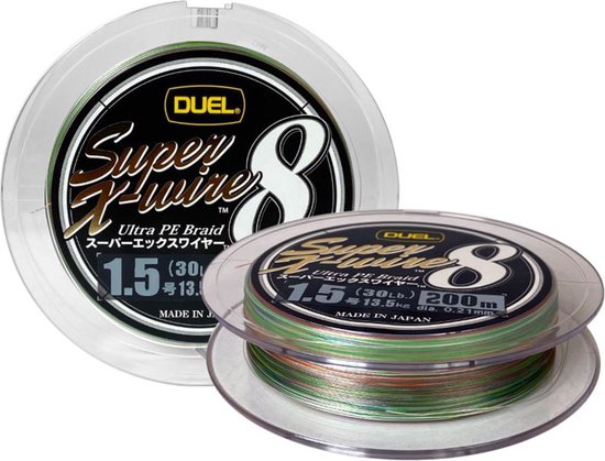 Duel Hardcore Super Cold X8 Gevlochten Vislijn 200 M Veelkleurig 0.130 mm van Merkloos