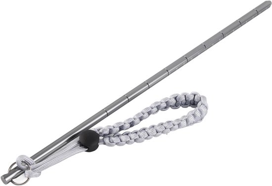 Duiken Stick Pointer Aluminium kreeft Tickle Stick Tank Banger Pointer staaf met pols Lanyard(grijs)