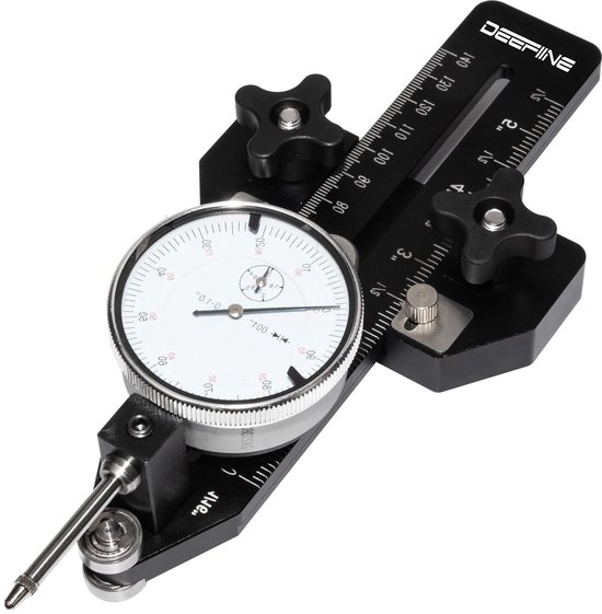 Dunne Rip Jig tafelzaag, apparaat voor herhaalde smalle en dunne reepsneden, houtbewerkingsgereedschap, snelle dunne scheurgeleiding voor tafelzaag, freestafel met metrische micrometer