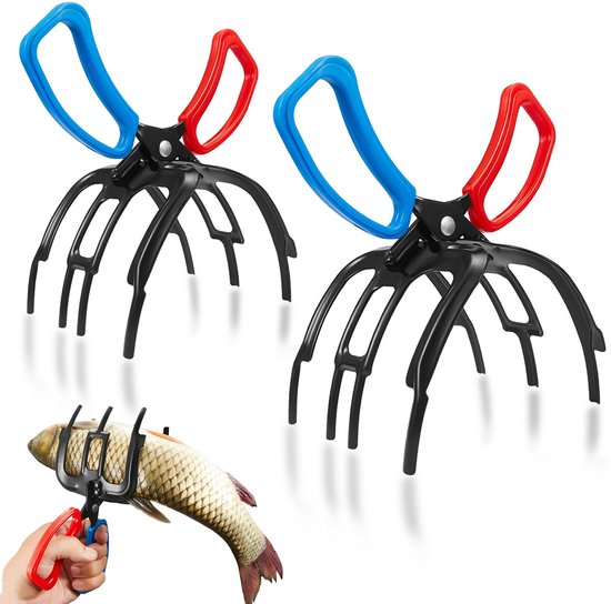 " [Duurzaam en corrosiebestendig] Gemaakt vanhoogwaardig roestvrij staal, voorzien van een versterkte driepuntige handgreepvoor langdurig gebruik in zout of zoet water zonder te roesten of te breken. [Eenvoudige bediening met één hand] Gebru van Merkloos